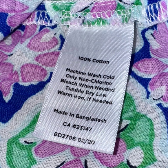 TALBOTS SPLIT NECK PIN-TUCK TOP MEDALLION Xp PLUS PETITE COTTON TUNIC 3/4 SLEEVE - Picture 4 of 8